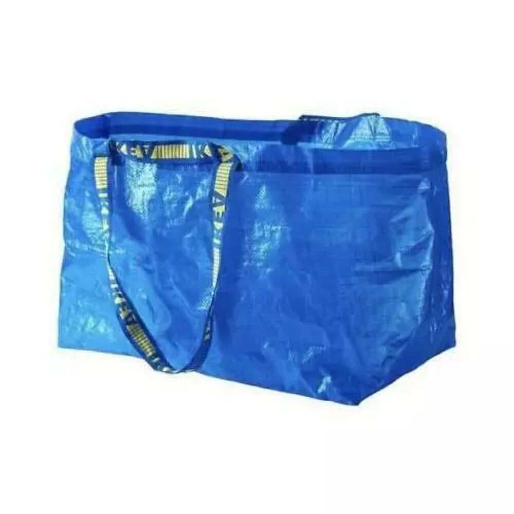 NWT IKEA Frakta Large Blue Bag Multipurpose Men's Tote Bags x2 Storage Grocery